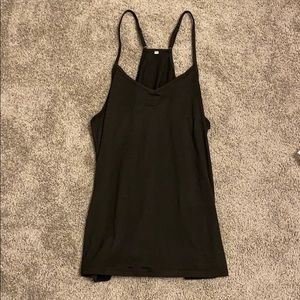 Black tank top.